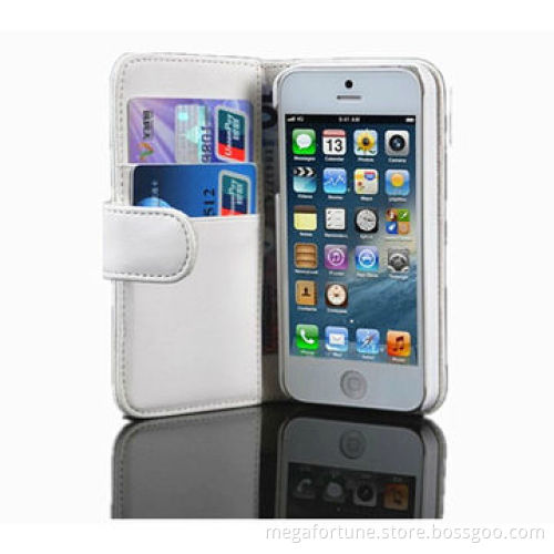 Stitching litchi pattern leather case for iPhone 5s, manufacturer, wallet function